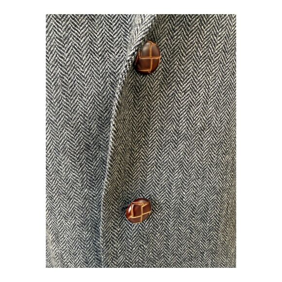 Ralph Lauren 100% Wool Charcoal Herringbone‎ Preppy Patch Sport Jacket 42R NWT - Picture 8 of 16